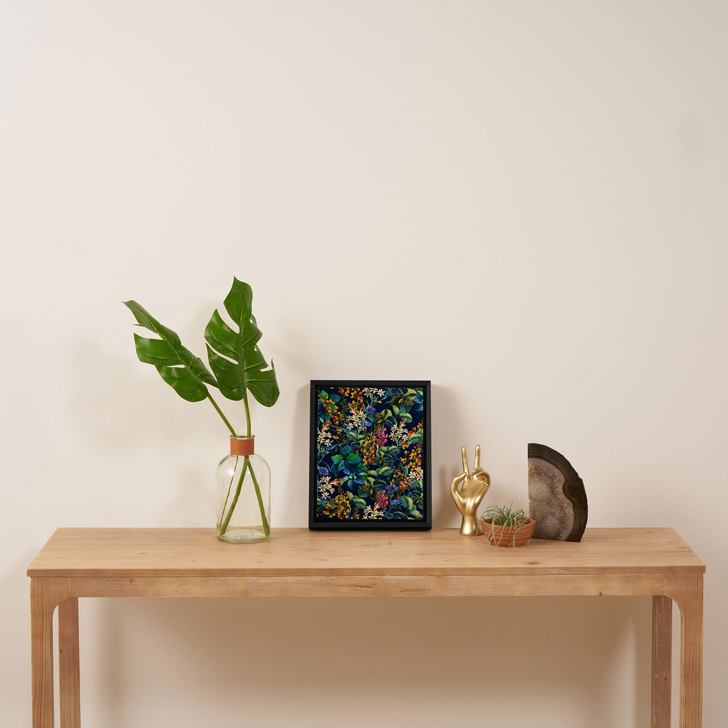 Blue Night Garden Framed Canvas Print Gallery Image 4