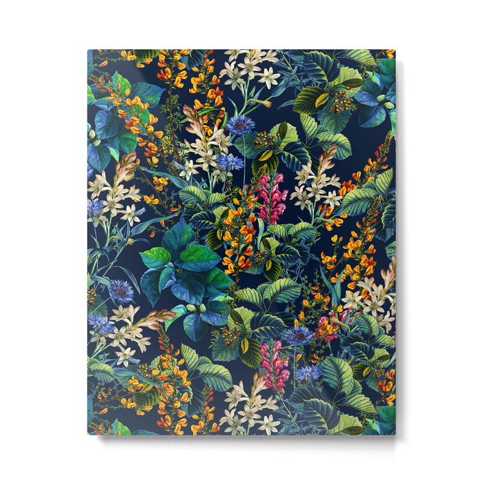 Blue Night Garden Metal Print Gallery Image 1