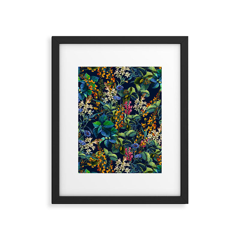 Blue Night Garden Framed Art Print Gallery Image 6