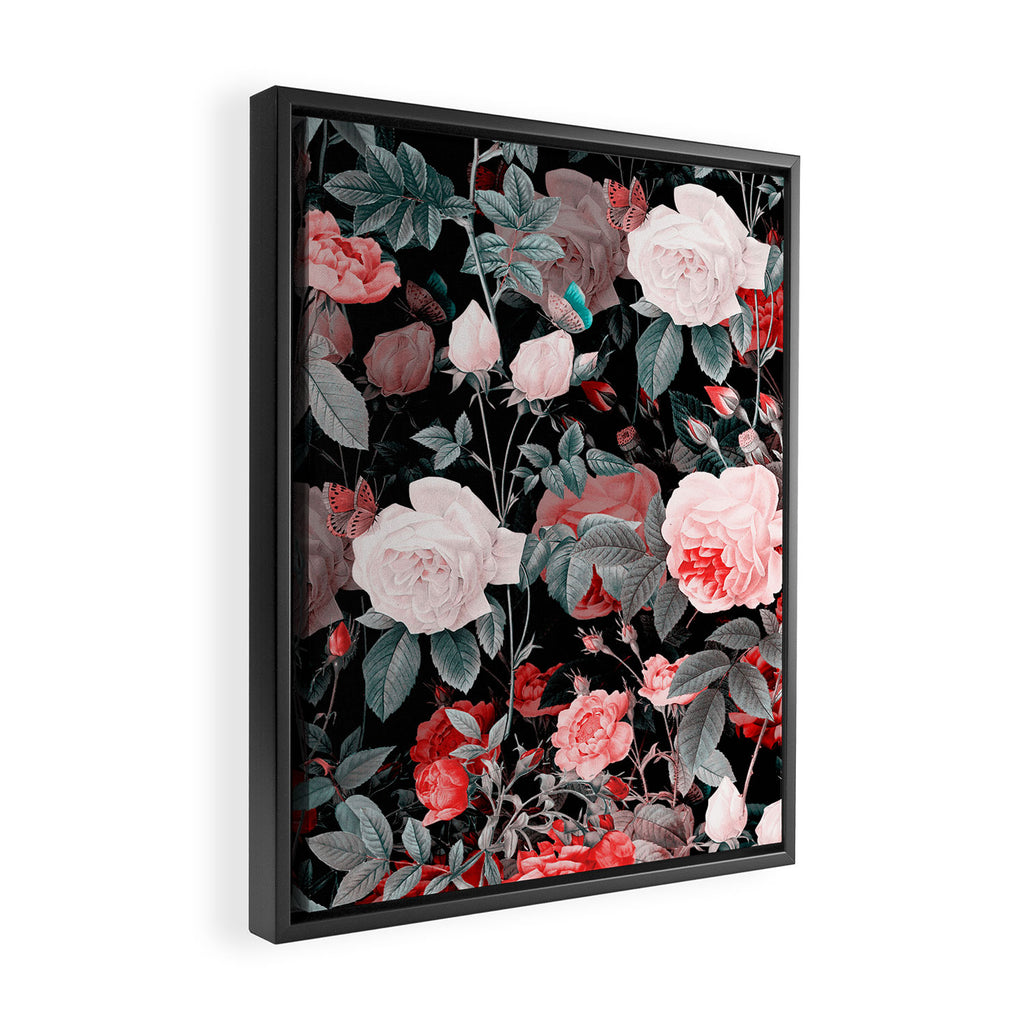 Botanic Floral Framed Canvas Print Gallery Image 2