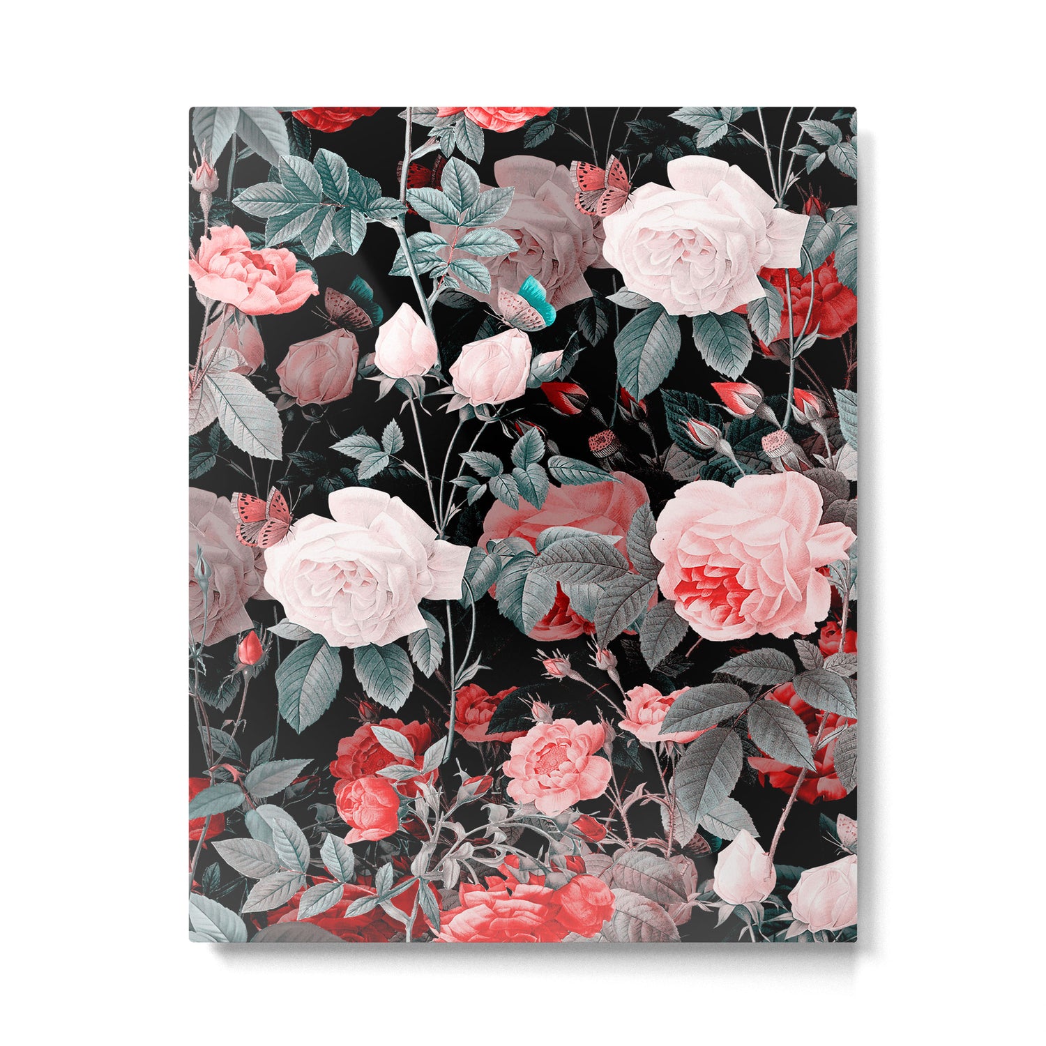 Botanic Floral Metal Print Gallery Image 6