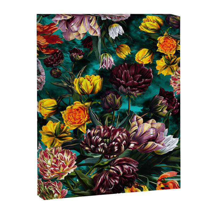 Botanical Multicolor Garden Canvas Print Gallery Image 1