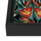 Botanical Night Garden Framed Canvas Print Gallery Image 3