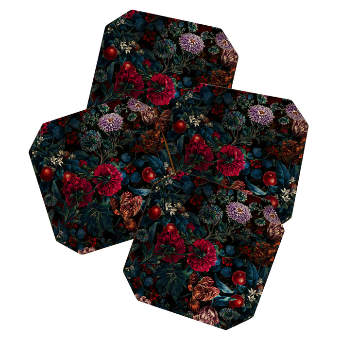 Botanical Night Garden II Coaster Gallery Image 1
