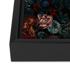 Botanical Night Garden II Framed Canvas Print Gallery Image 3