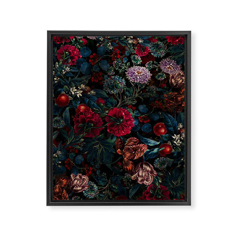 Botanical Night Garden II Framed Canvas Print Gallery Image 6