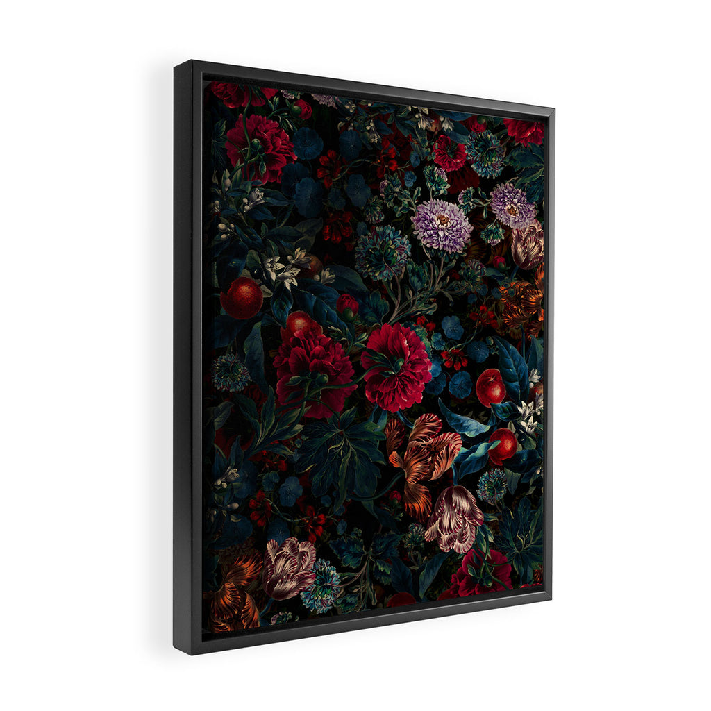 Botanical Night Garden II Framed Canvas Print Gallery Image 2