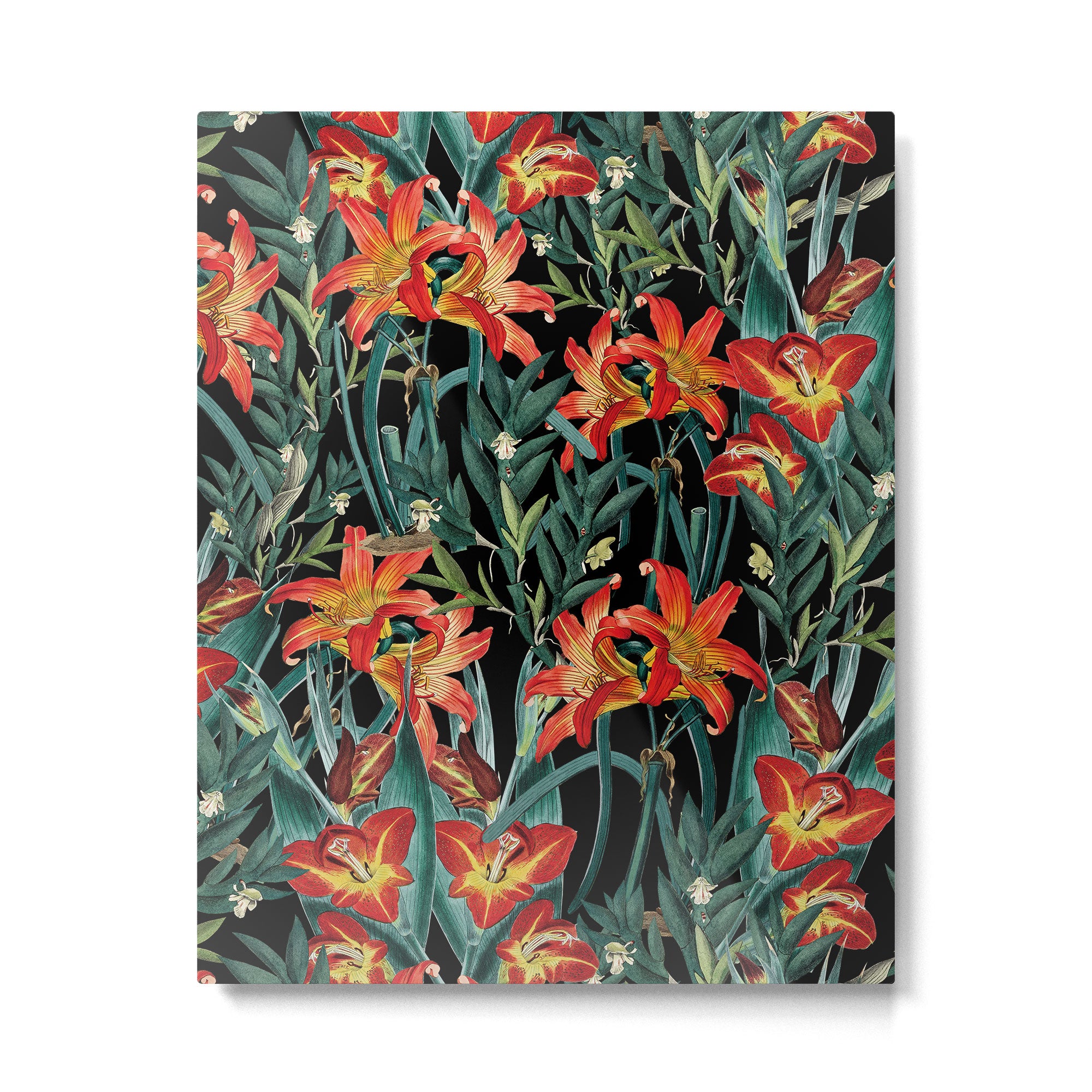 Botanical Night Garden Metal Print Gallery Image 4