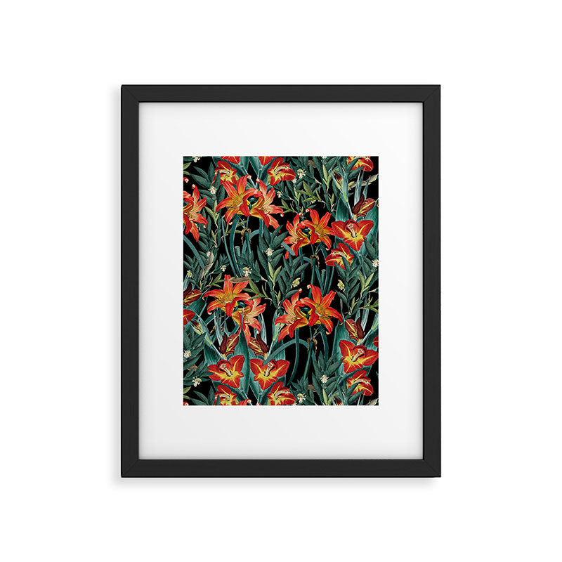 Botanical Night Garden Framed Art Print Gallery Image 5