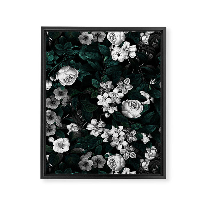Botanical Night Framed Canvas Print Gallery Image 1