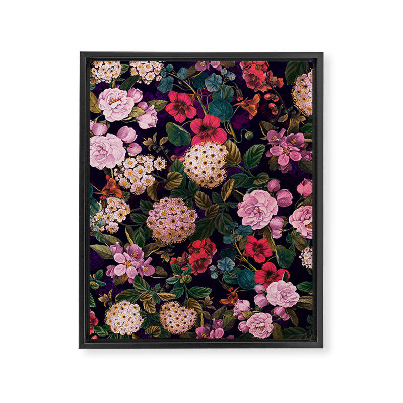 Brightly Glowing Flowers II Framed Canvas Print Gallery Image 6