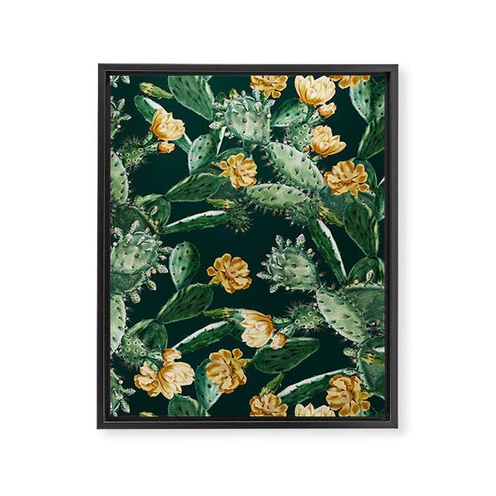 Cactus Garden Framed Canvas Print Gallery Image 1