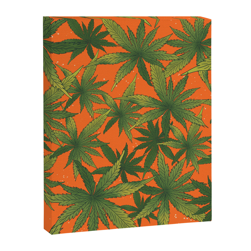 Cannabis Leaves Garden Canvas Print Gallery Image 8