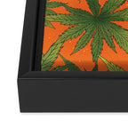 Cannabis Leaves Garden Framed Canvas Print Gallery Image 3