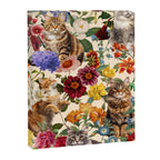 Cat and Floral Pattern IV Canvas Print Gallery Image 6
