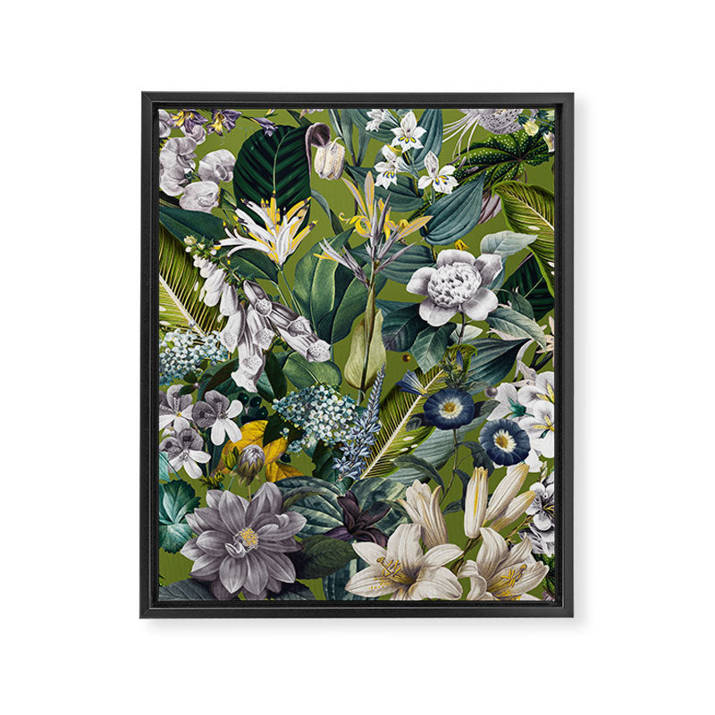 Chintzy Florals  Framed Canvas Print Gallery Image 6