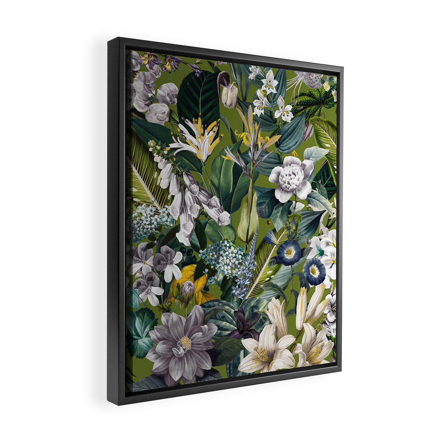 Chintzy Florals  Framed Canvas Print Gallery Image 2