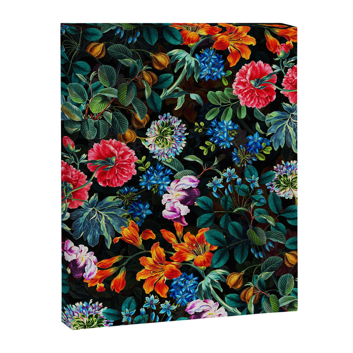 Chintzy Florals II - Night Canvas Print Gallery Image 1