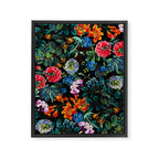 Chintzy Florals II - Night Framed Canvas Print Gallery Image 6