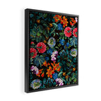 Chintzy Florals II - Night Framed Canvas Print Gallery Image 2