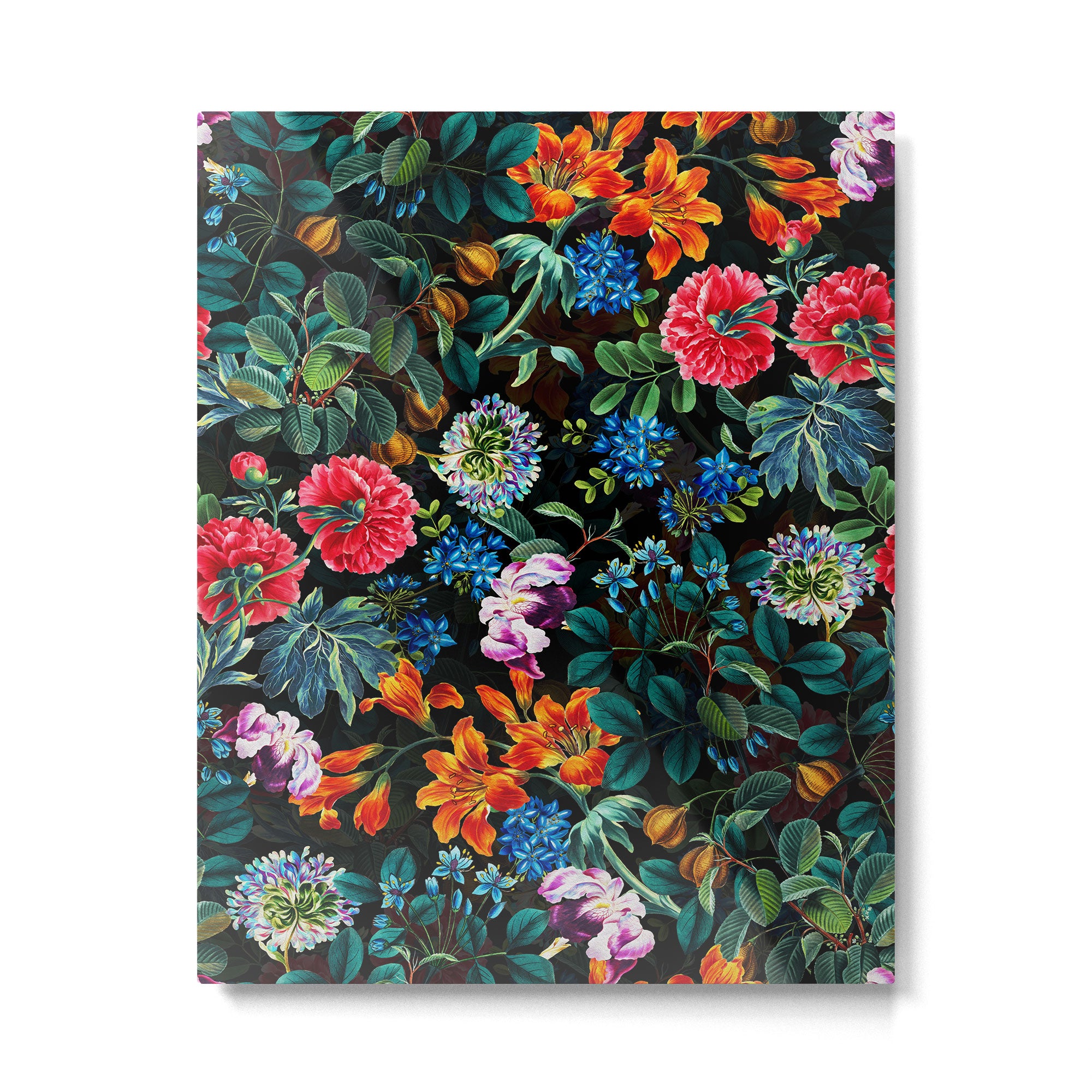 Chintzy Florals II - Night Metal Print Gallery Image 4