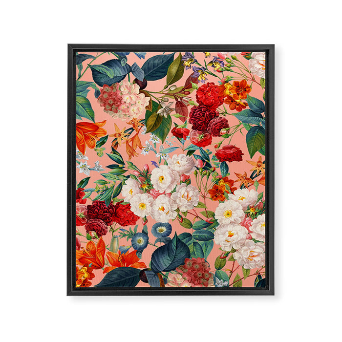 Chintzy Florals III Framed Canvas Print Gallery Image 1