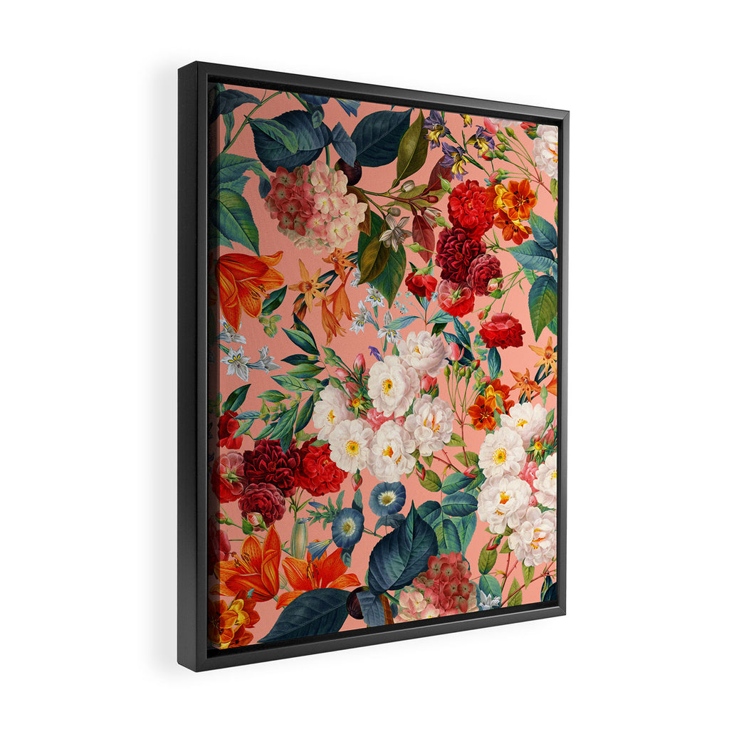 Chintzy Florals III Framed Canvas Print Gallery Image 2