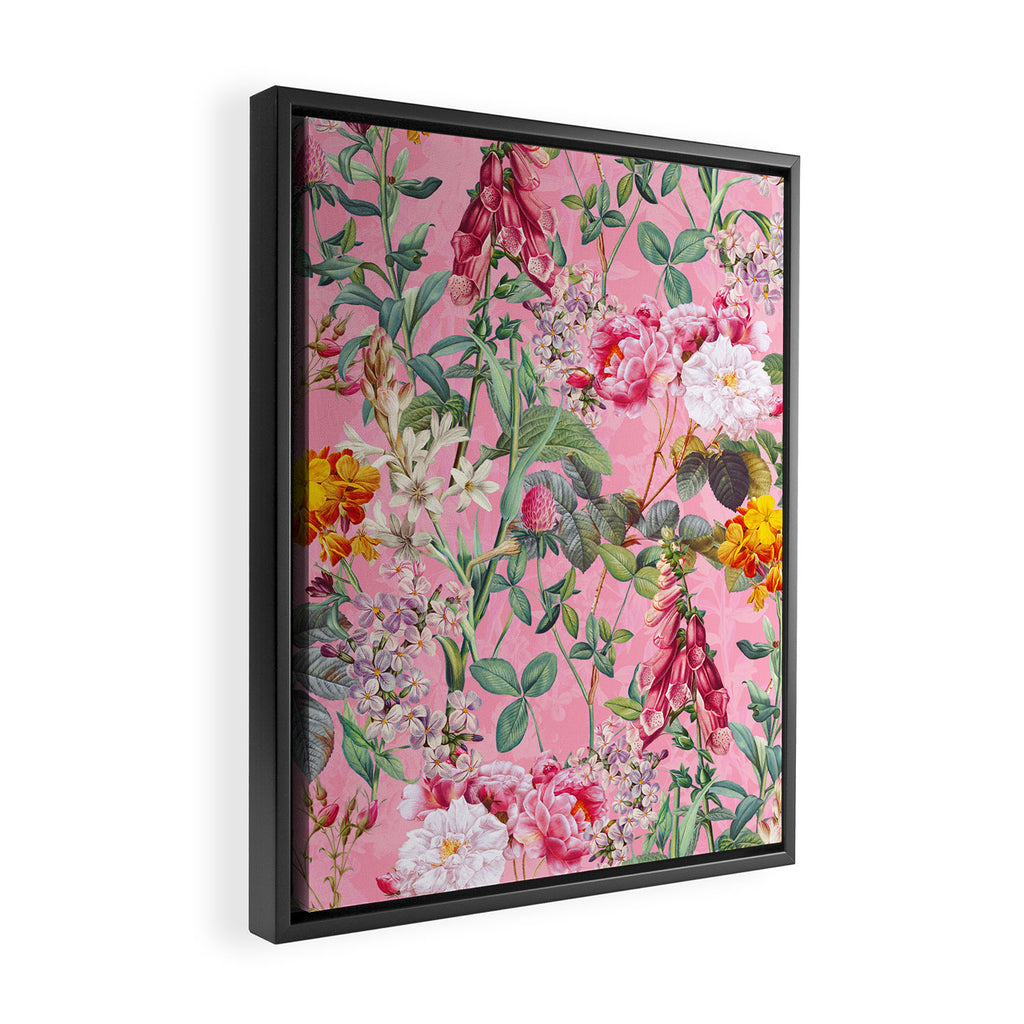 Chintzy Florals IV Framed Canvas Print Gallery Image 2