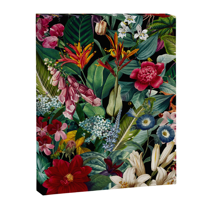 Chintzy Florals - Night Canvas Print Gallery Image 1