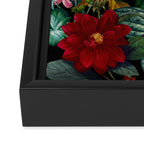 Chintzy Florals - Night Framed Canvas Print Gallery Image 3