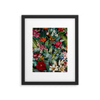 Chintzy Florals - Night Framed Art Print Gallery Image 5