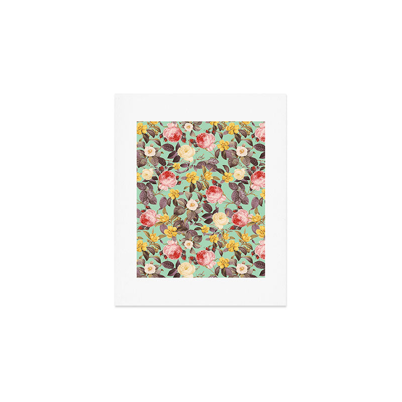 Classic Floral Pattern Art Print Gallery Image 1