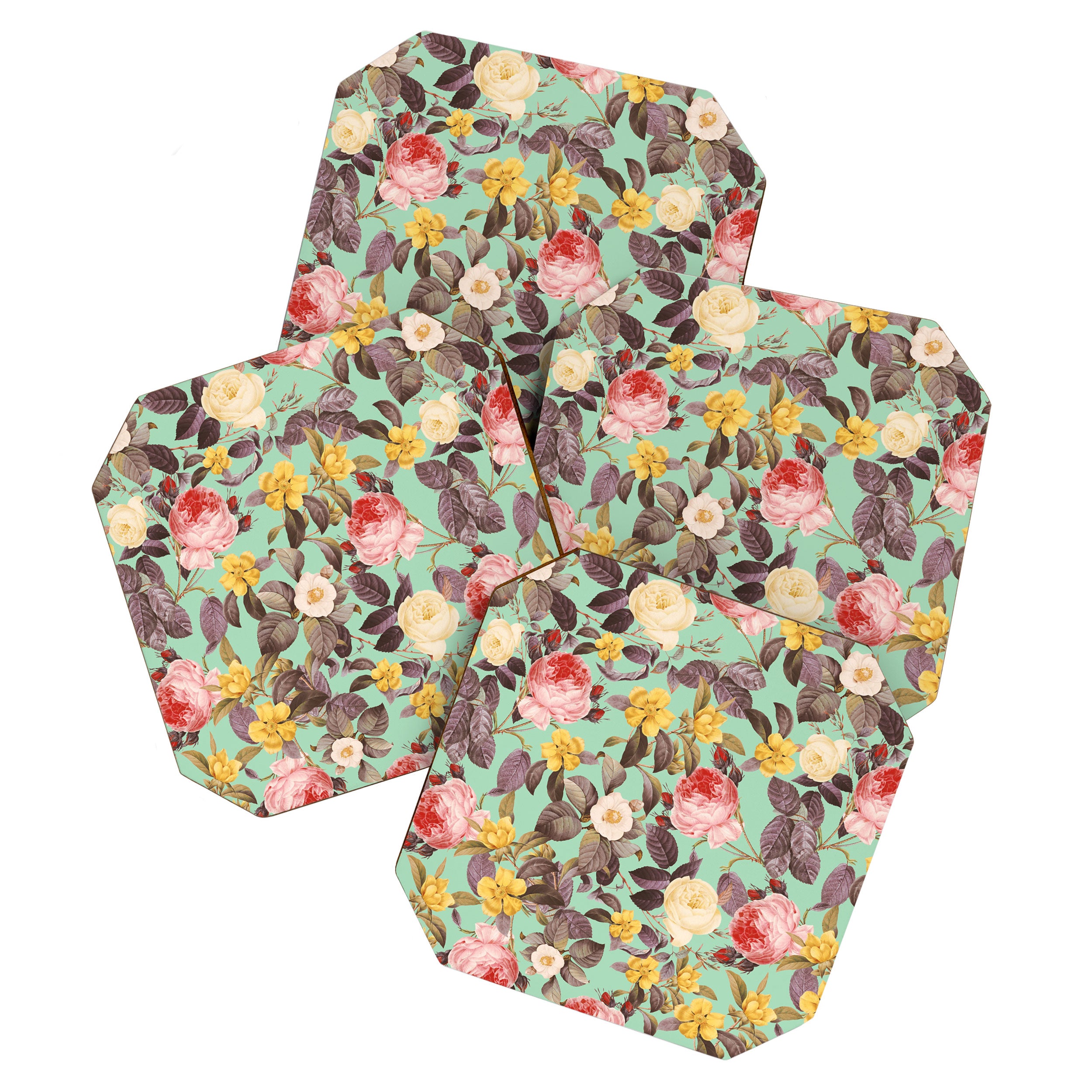 Classic Floral Pattern Coaster Gallery Image 1