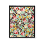 Classic Floral Pattern Framed Canvas Print Gallery Image 6