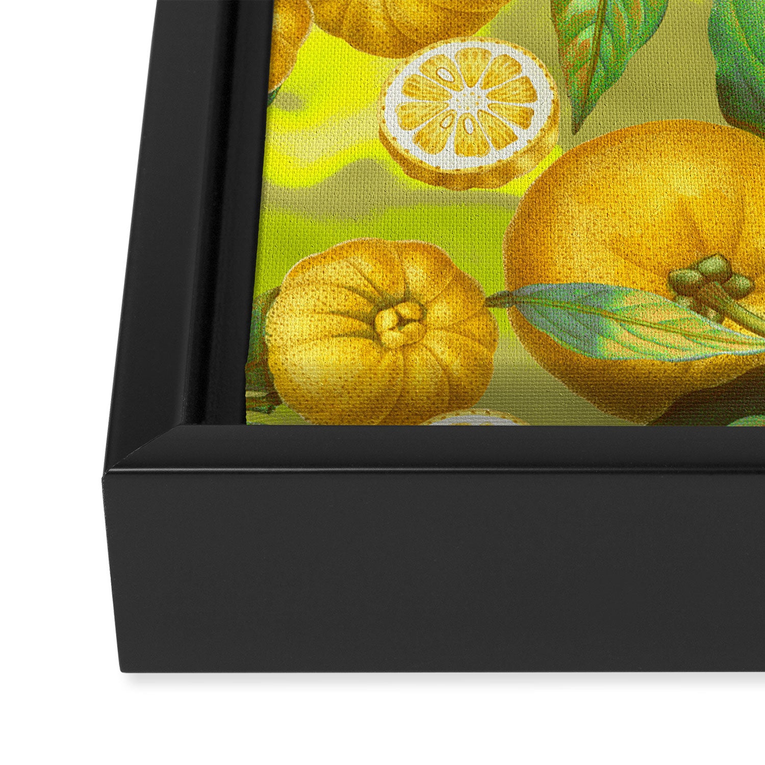 Cyber Lime Summer Framed Canvas Print Gallery Image 3