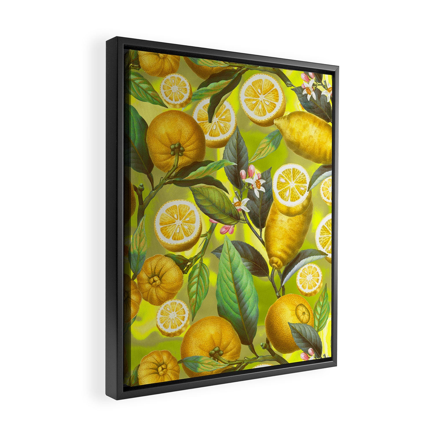 Cyber Lime Summer Framed Canvas Print Gallery Image 2