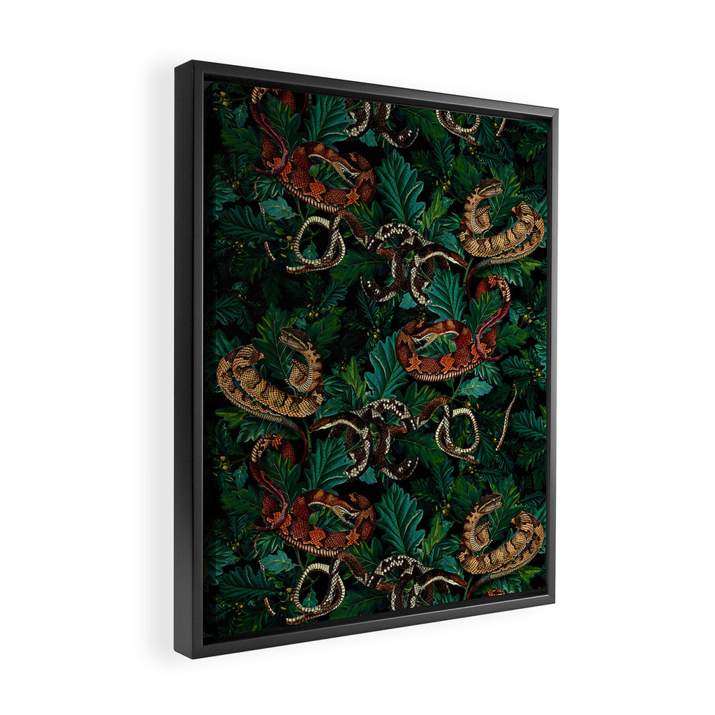 Dangers in the forest Framed Canvas Print Gallery Image 2