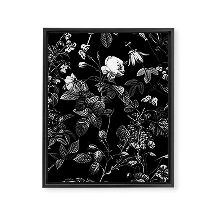 DARK FLOWER Framed Canvas Print Gallery Image 1