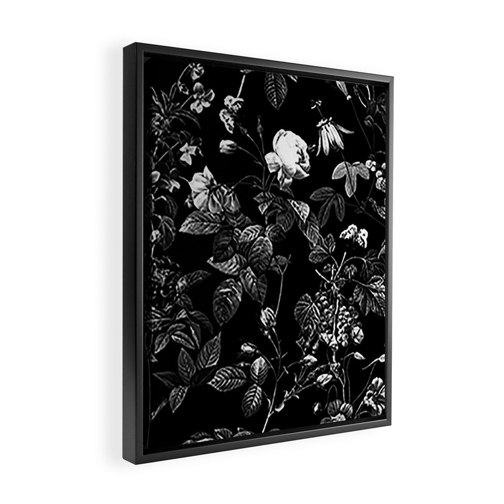 DARK FLOWER Framed Canvas Print Gallery Image 2