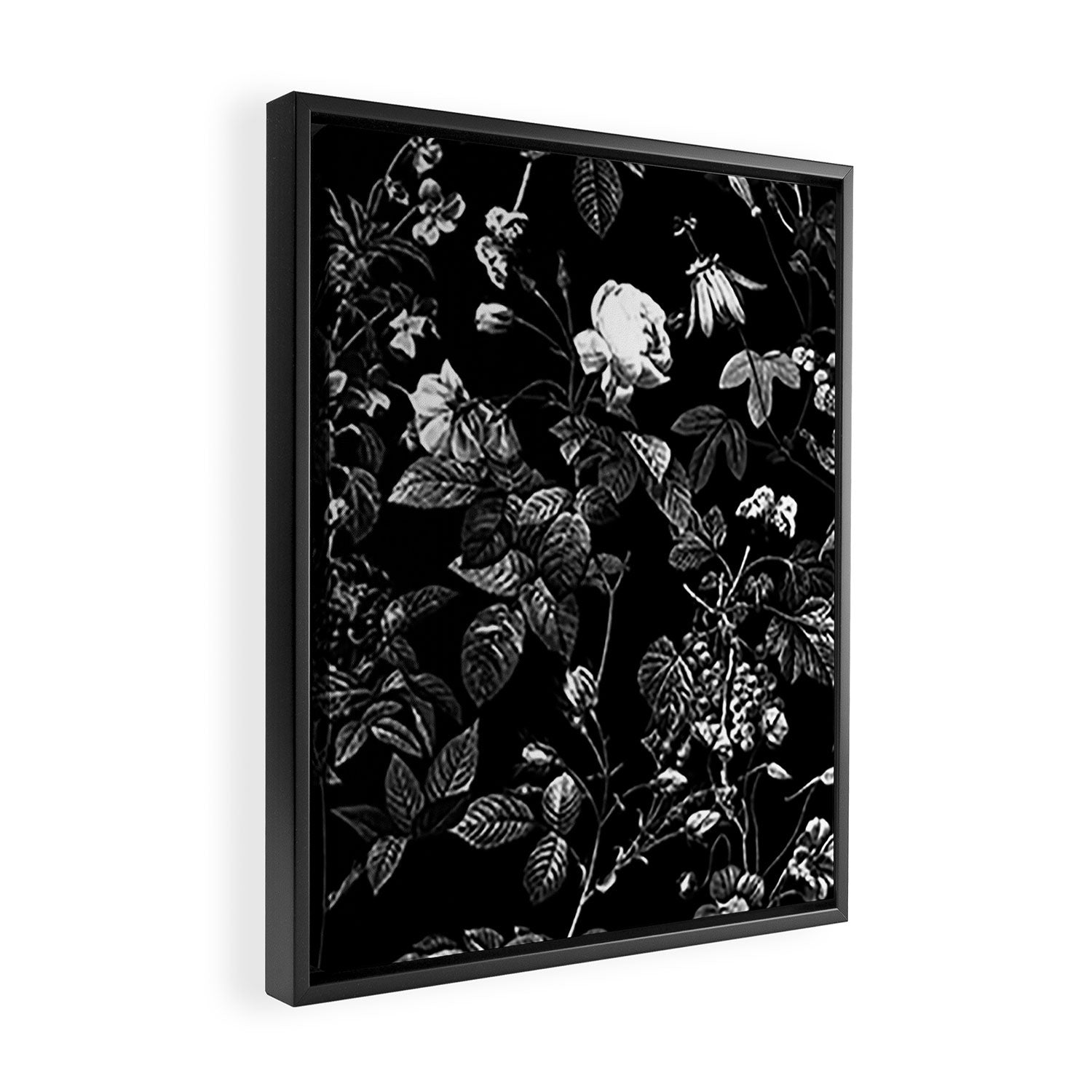 DARK FLOWER Framed Canvas Print Gallery Image 2