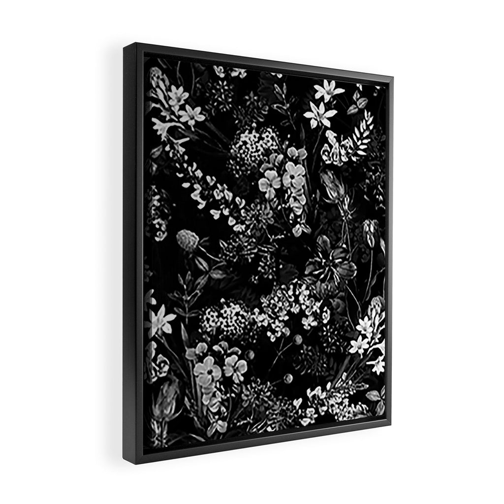 DARK FLOWER II Framed Canvas Print Gallery Image 2