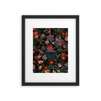 Dark Garden Flowers Framed Art Print Gallery Image 6