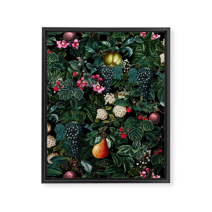 Delicious Floral Pattern Framed Canvas Print Gallery Image 1