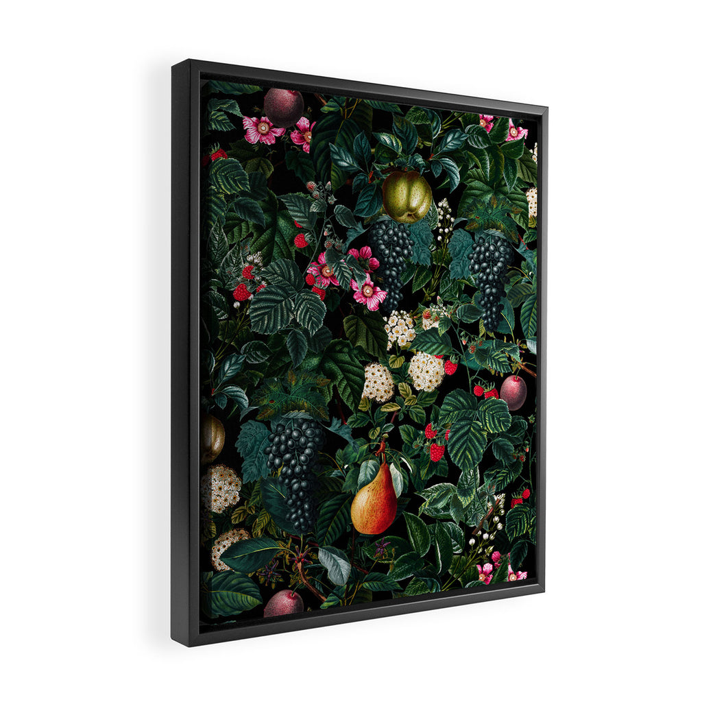 Delicious Floral Pattern Framed Canvas Print Gallery Image 2