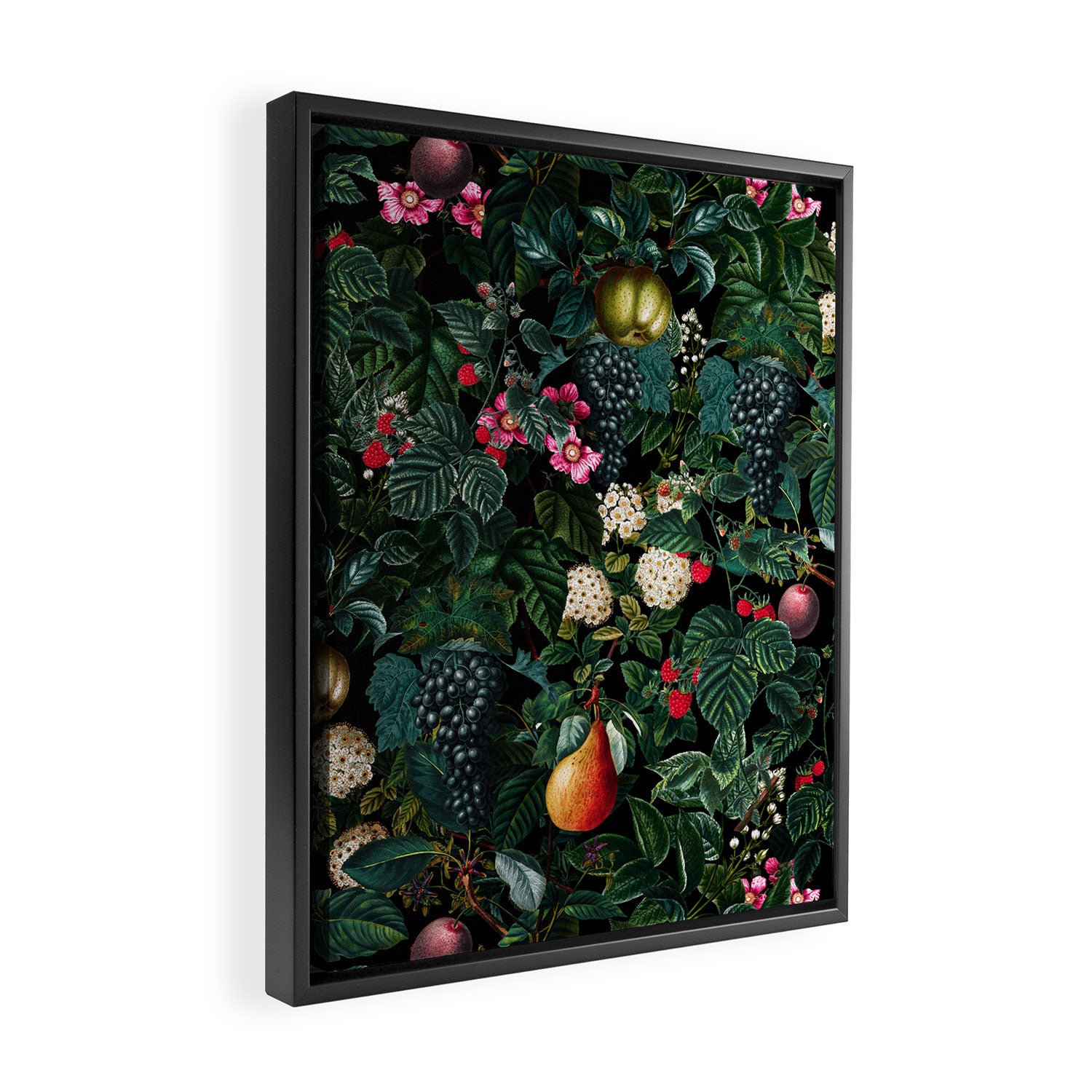 Delicious Floral Pattern Framed Canvas Print Gallery Image 2