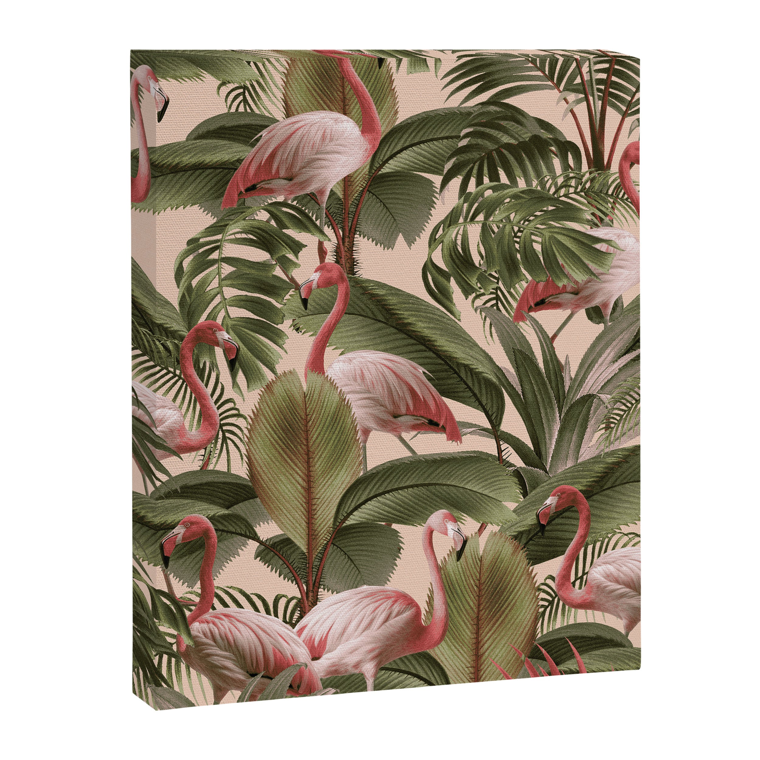 Elegance of Flamingos Canvas Print Gallery Image 8