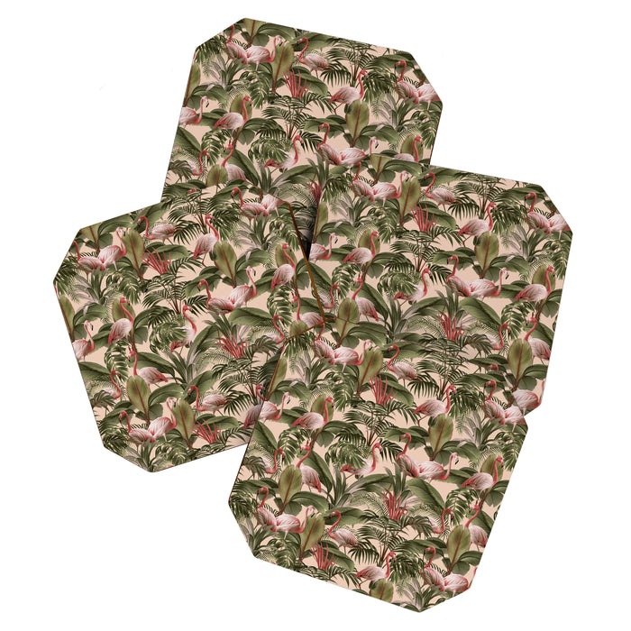 Elegance of Flamingos Coaster Gallery Image 1