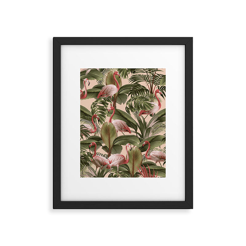 Elegance of Flamingos Framed Art Print Gallery Image 6
