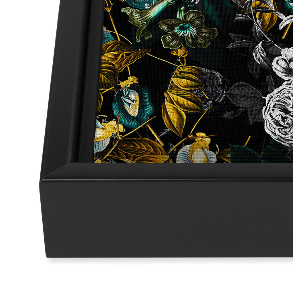 EXOTIC GARDEN - NIGHT Framed Canvas Print Gallery Image 3