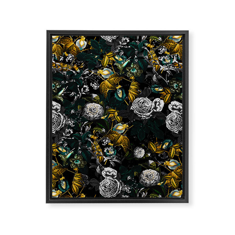 EXOTIC GARDEN - NIGHT Framed Canvas Print Gallery Image 6